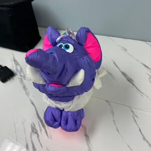 Vintage Fisher Price 1994‎ Puffy Purple Elephant